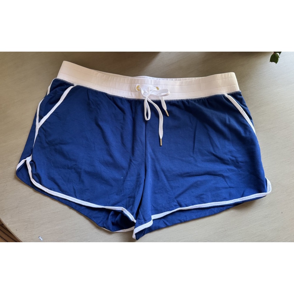 Lilly Pulitzer 4" Trysta Knit Shorts In Aegean Navy Blue Sz XL NEW!